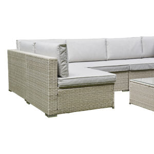 U-shaped 6-seat Rattan Sofa Set