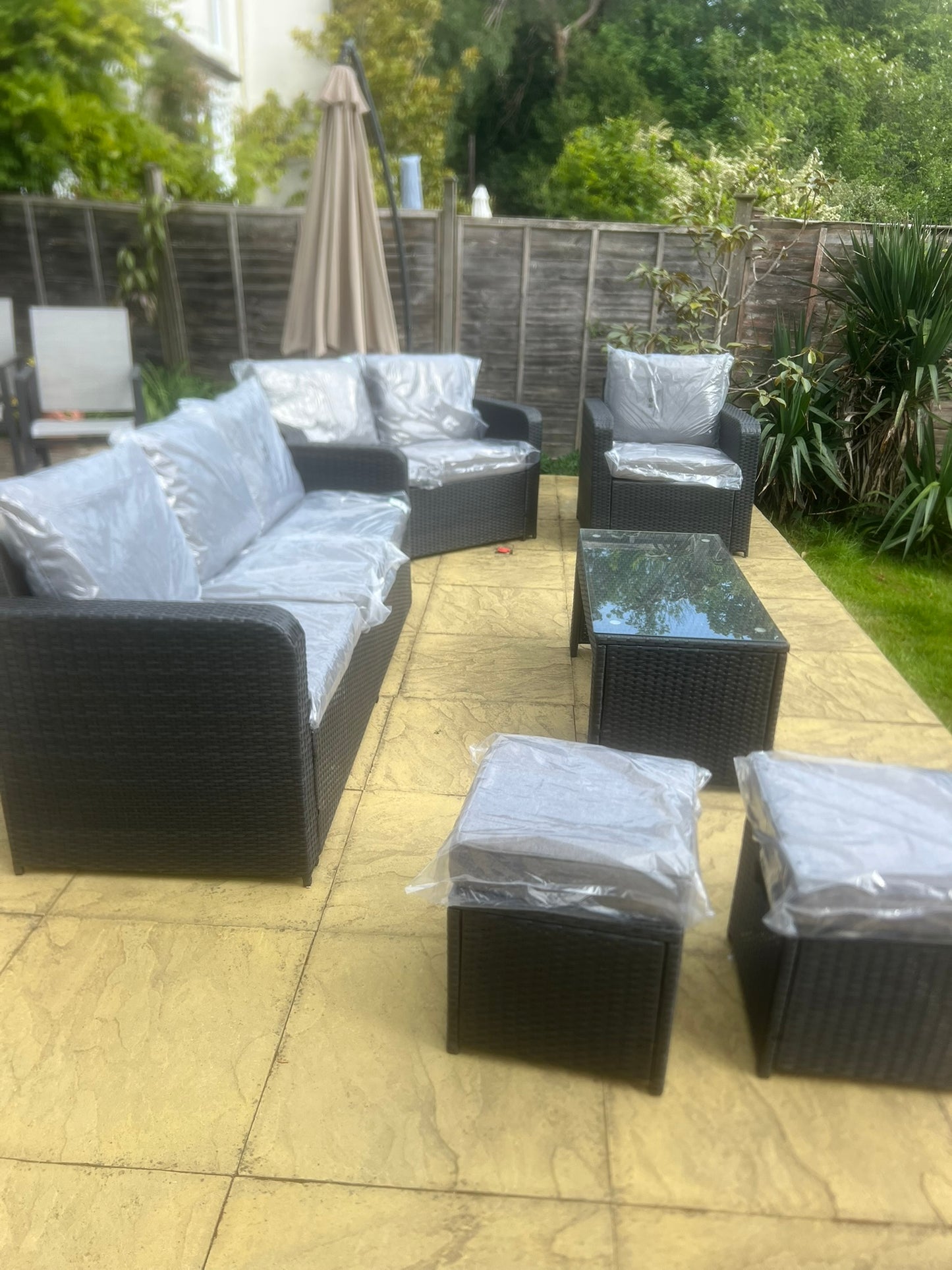 Black-flat-weave-rattan-sofa-set