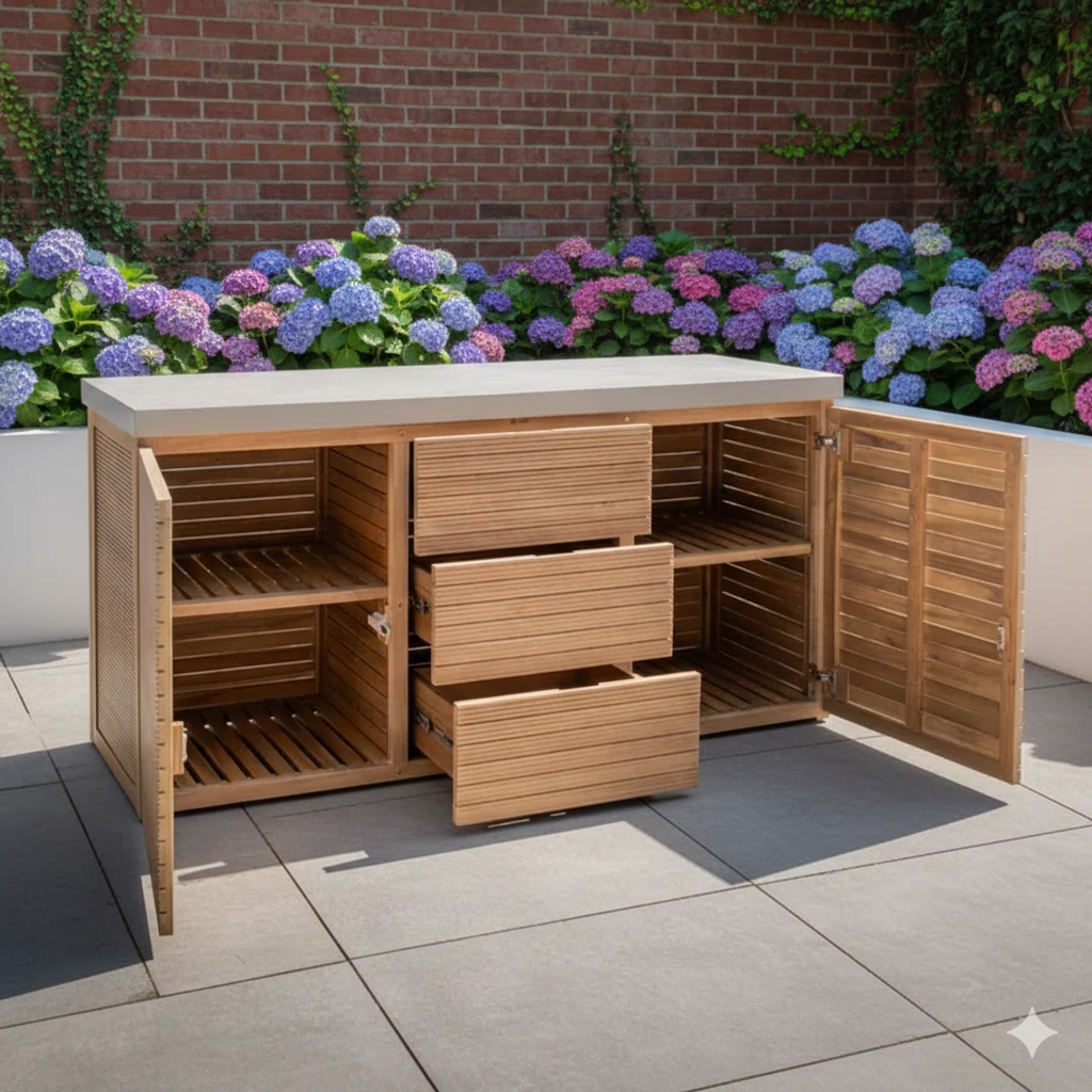 Verano Jakarta Outdoor Kitchen Triple Storage Unit