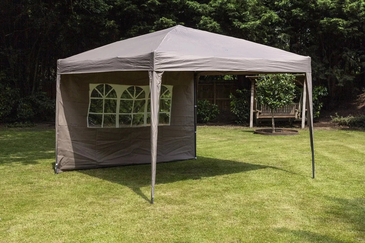 Verano 3m x 3m Pop-Up Gazebo with Side Panel