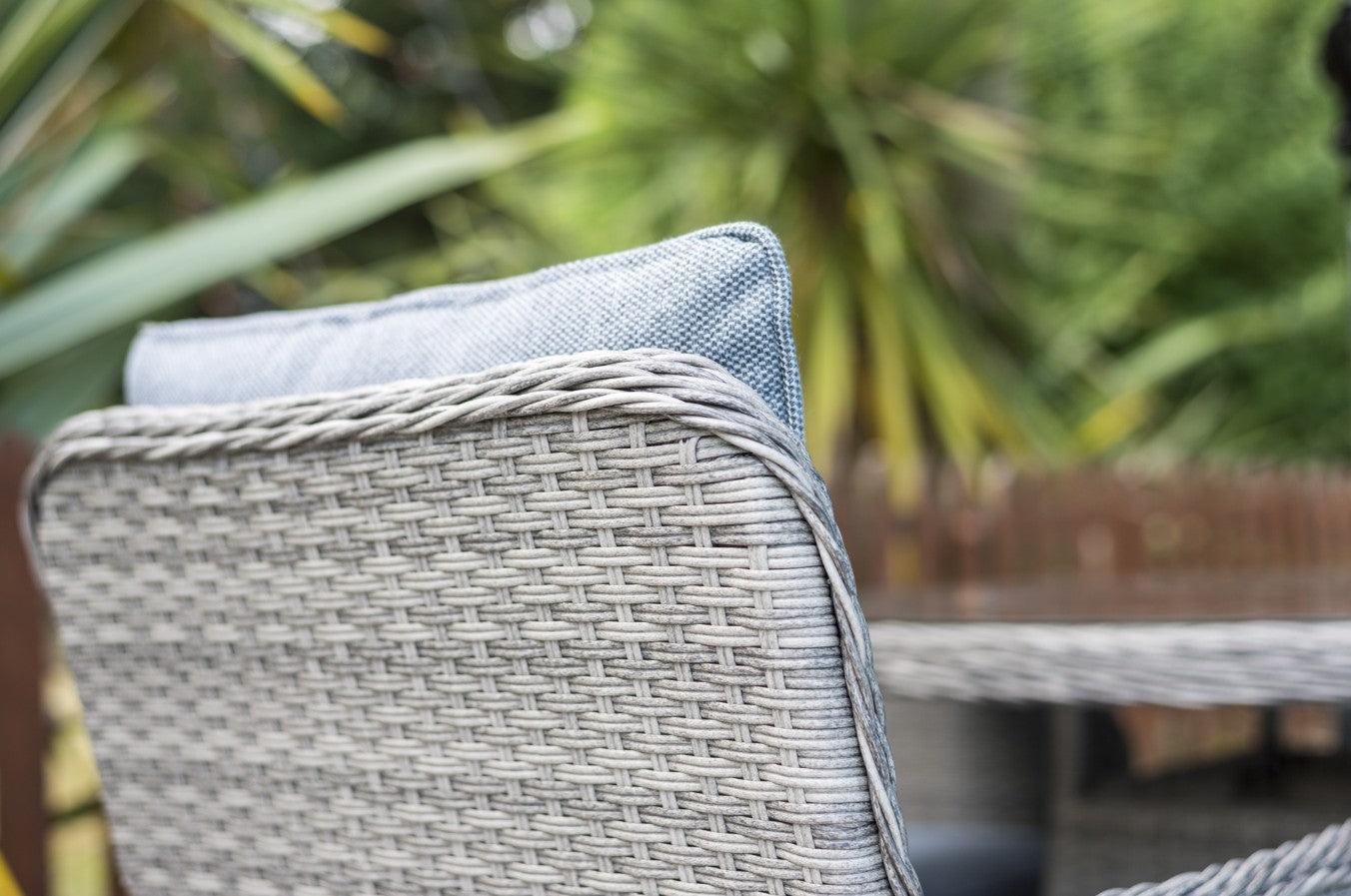 Katie Blake Milan 4 Rattan Garden Dining Chairs & Round Table Set