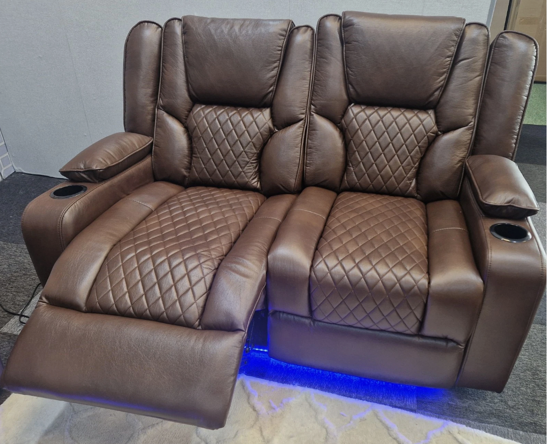 Bentley 2+2 Sofa Set electric recliner with LED Lights