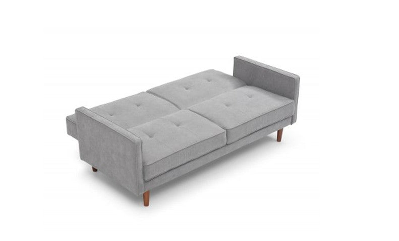 Slumber Linen Effect Grey 3 Seater Sofa Bed