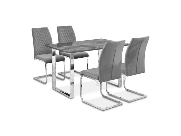 Singapore dining set concrete