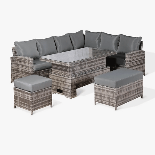 Corner Harmony Sofa with Rising Table