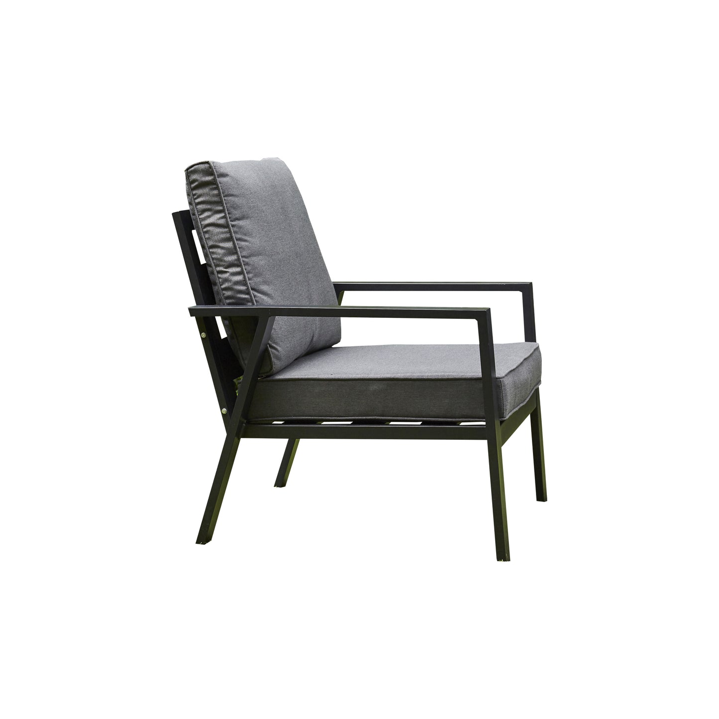 Sotogrande Aluminium Sofa Dining Set with Fire Pit - Grey