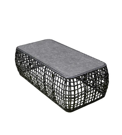 Rattan 4-piece Wide Weave Garden Set