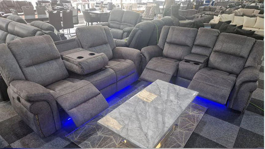 Berlin Electric Recliner Sofa Set 3+2