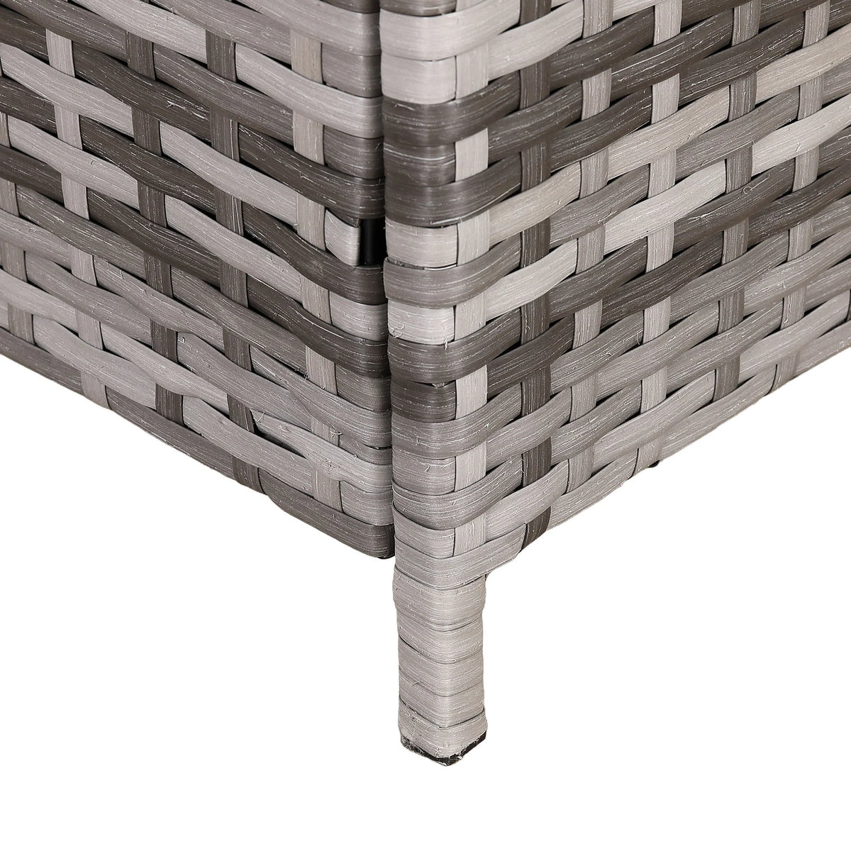 Grey Rattan Garden Storage Box 480L Cushion Box