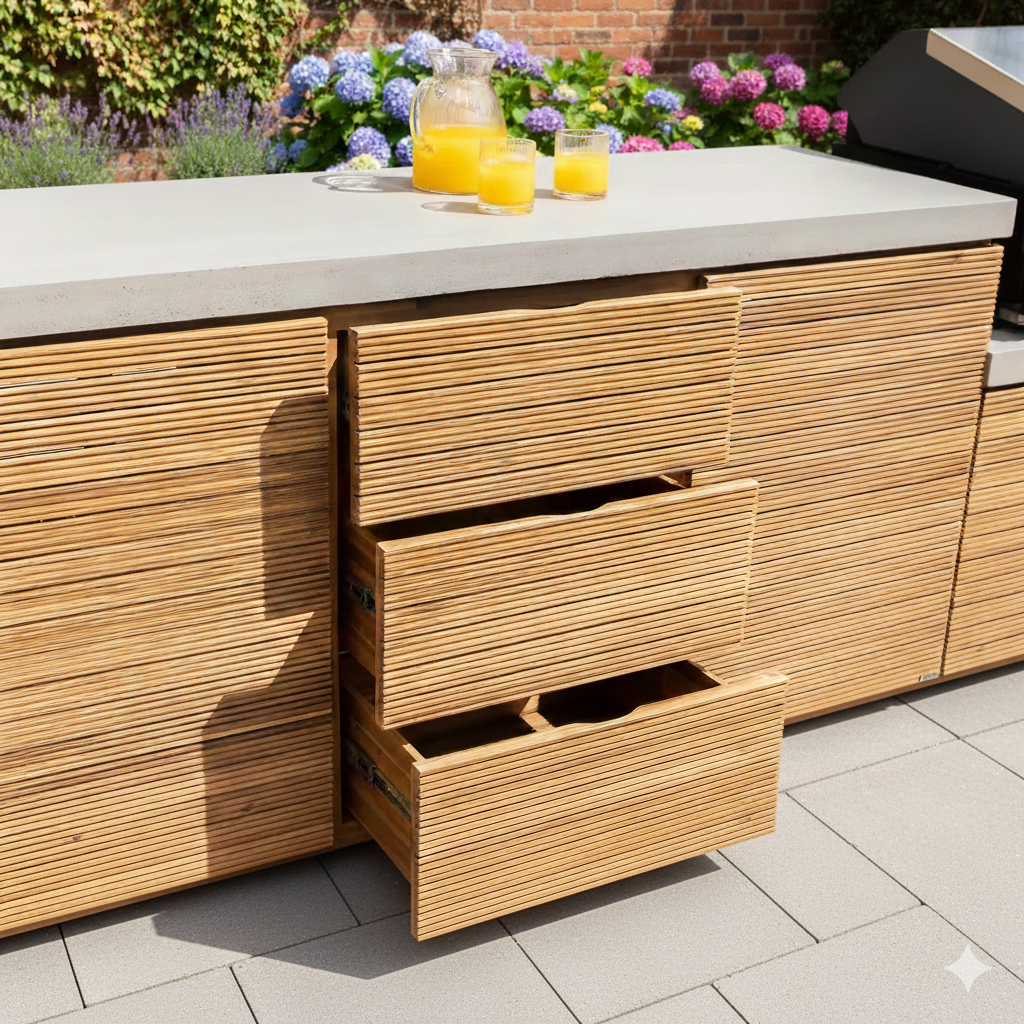 Verano Jakarta Outdoor Kitchen Storage Units Large Configuration
