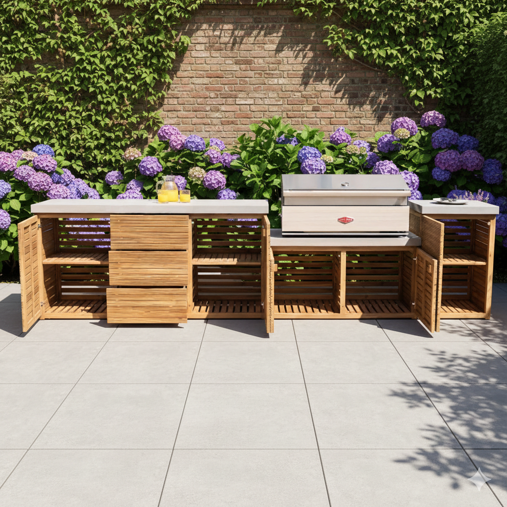 Verano Jakarta Outdoor Kitchen Storage Units Large Configuration