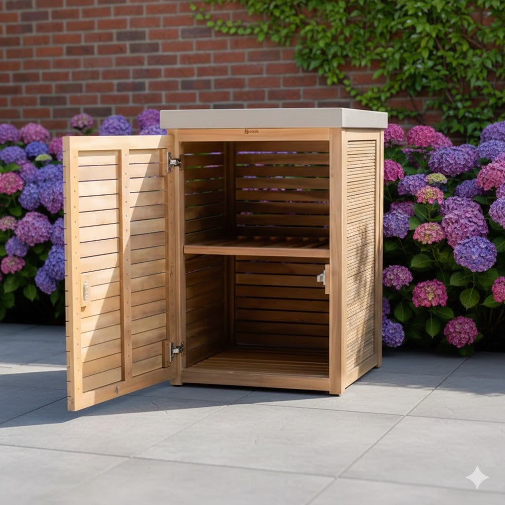 Verano Jakarta Outdoor Kitchen Single Unit 60x60x90 - Acacia Wood