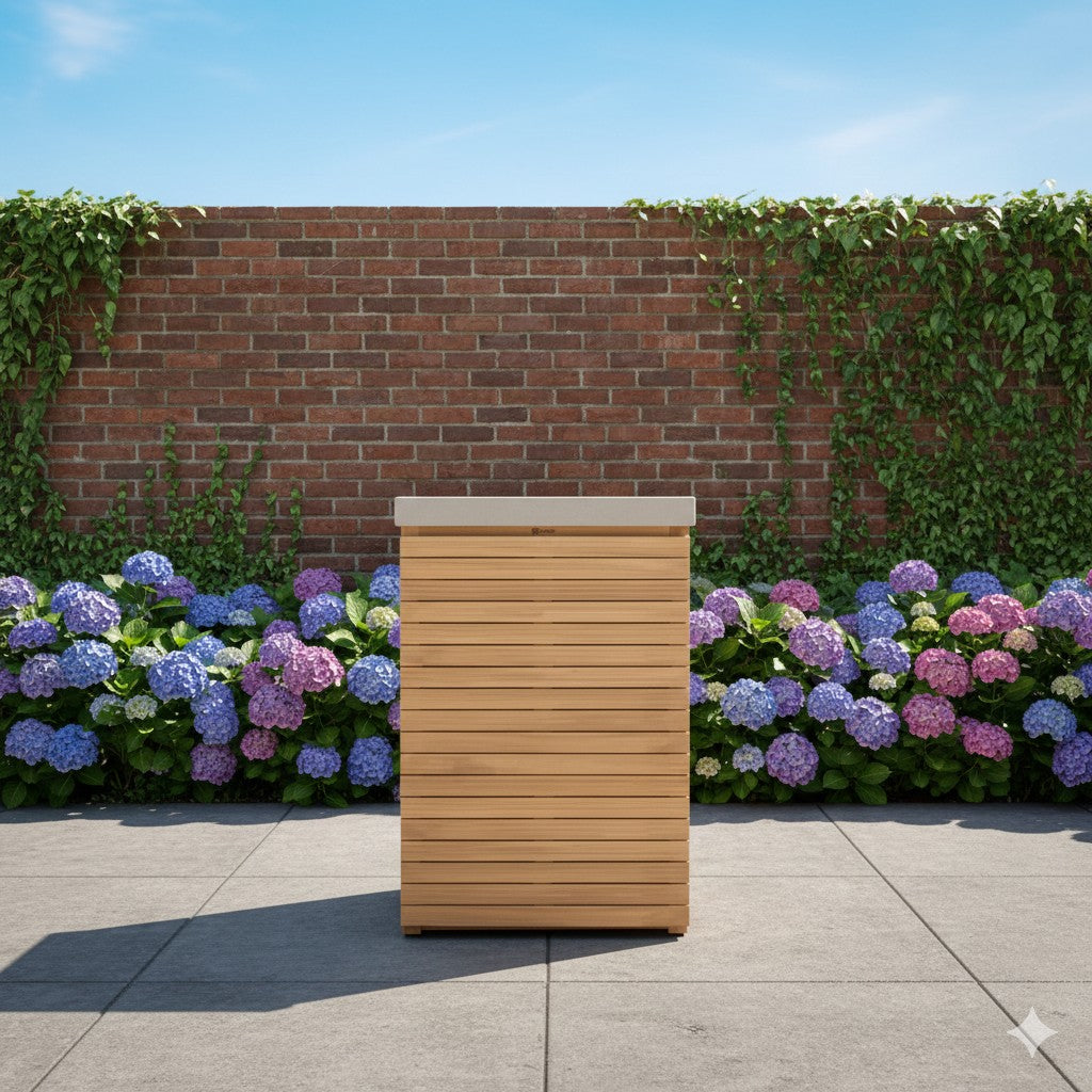 Verano Jakarta Outdoor Kitchen Single Unit 60x60x90 - Acacia Wood