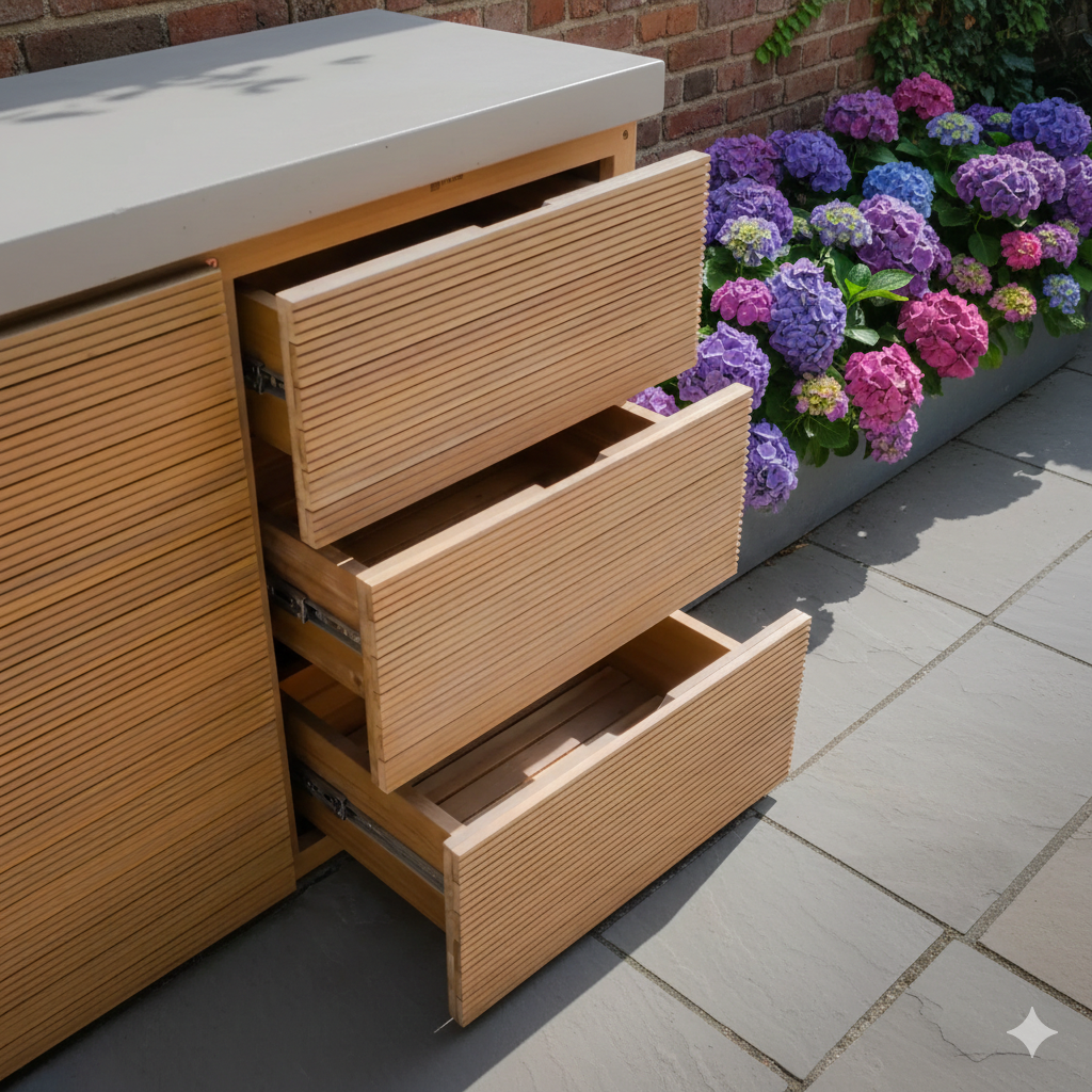 Verano Jakarta Outdoor Kitchen Triple Storage Unit