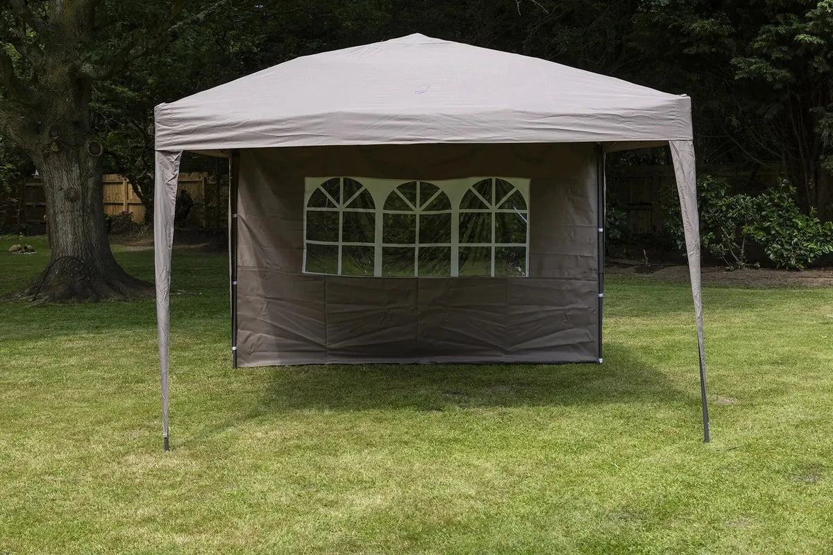 Verano 3m x 3m Pop-Up Gazebo with Side Panel