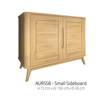 AURORA LOUNGE & DINING SET  11-piece scandinavian oak set