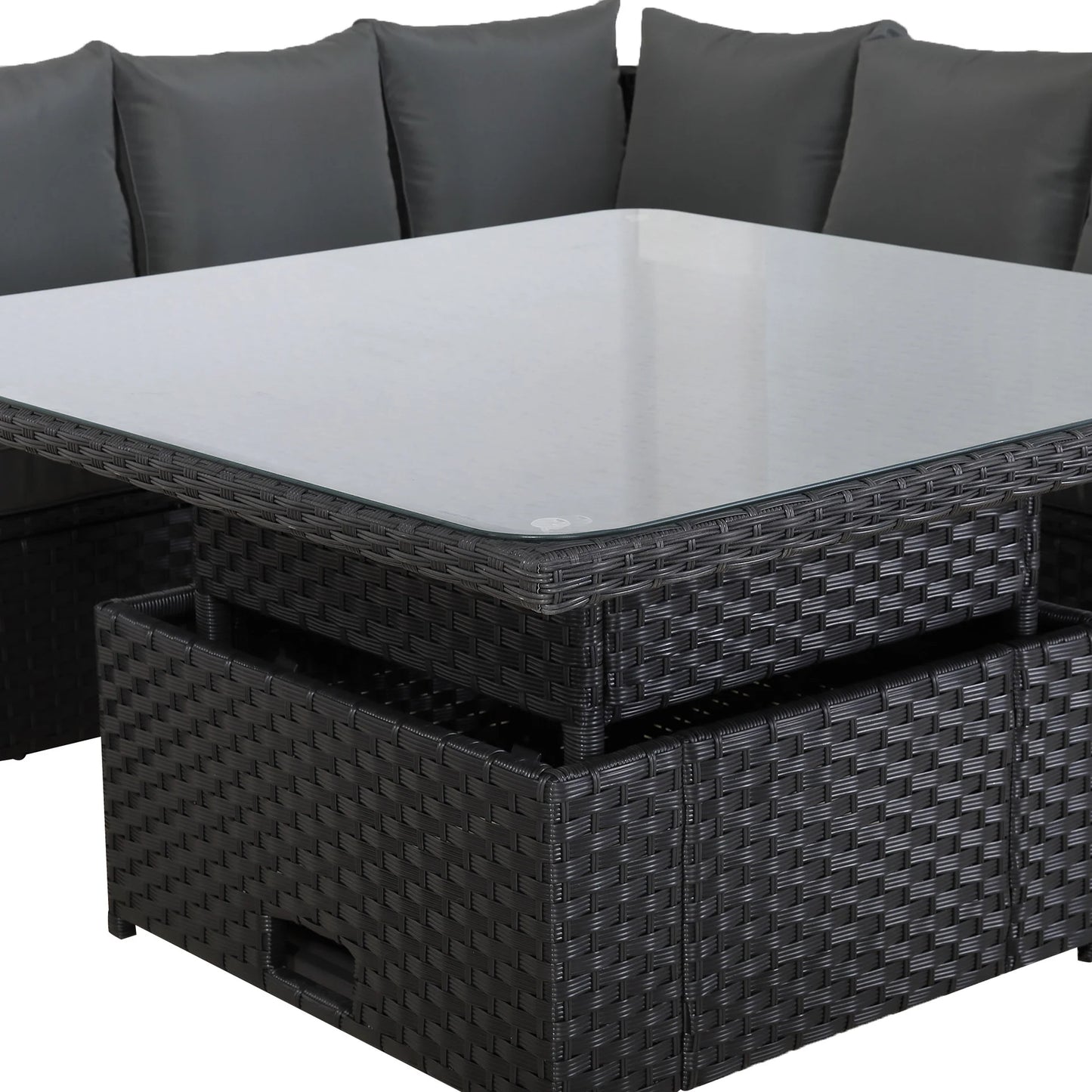 Bath 11 Seater L Shaped High Back Garden Furniture set