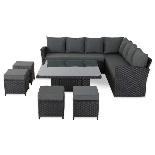 Bath 11-Seat L-Shaped High Back Garden Furniture set