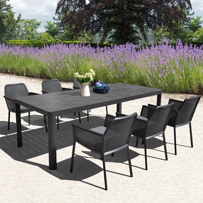 Verano Apollo & Matrix 6 Seat Rectangular Dining Set with 240 x 100cm Table