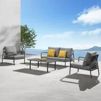 Verano Patio 5 Seat Sofa Set with Coffee Table