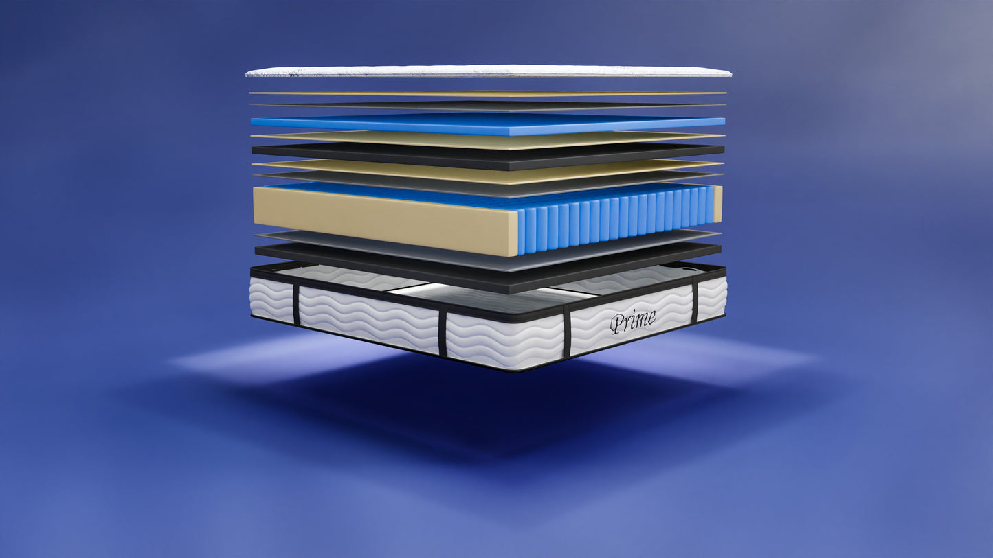 Prime Mattress 3000 Pocket Spring Gel Mattress - King Size