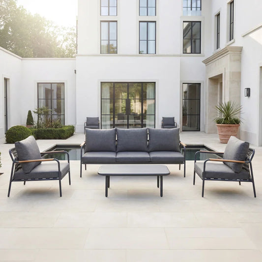 Verano Patio 5 Seat Sofa Set with Coffee Table